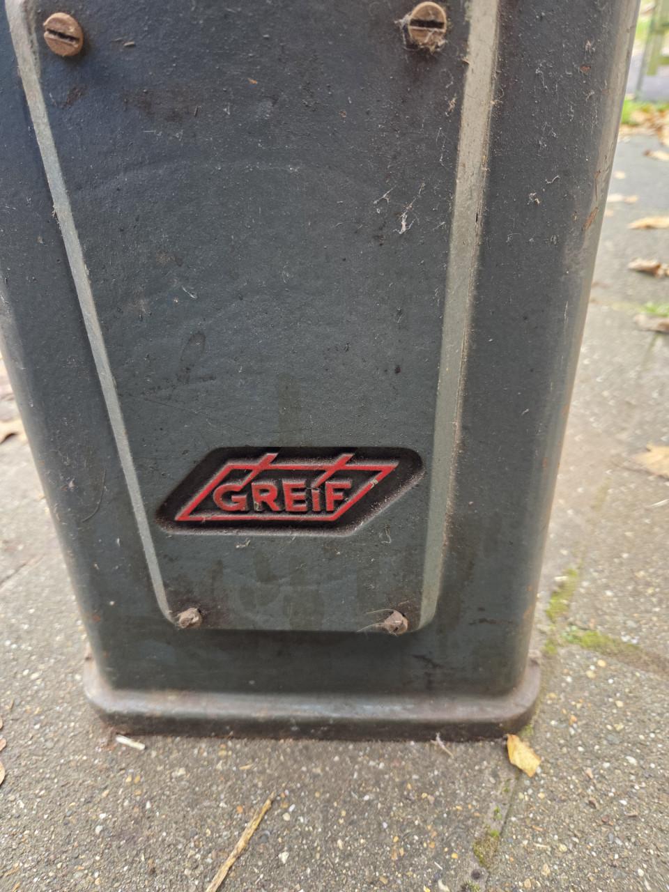 Slijpsteen op zware voet