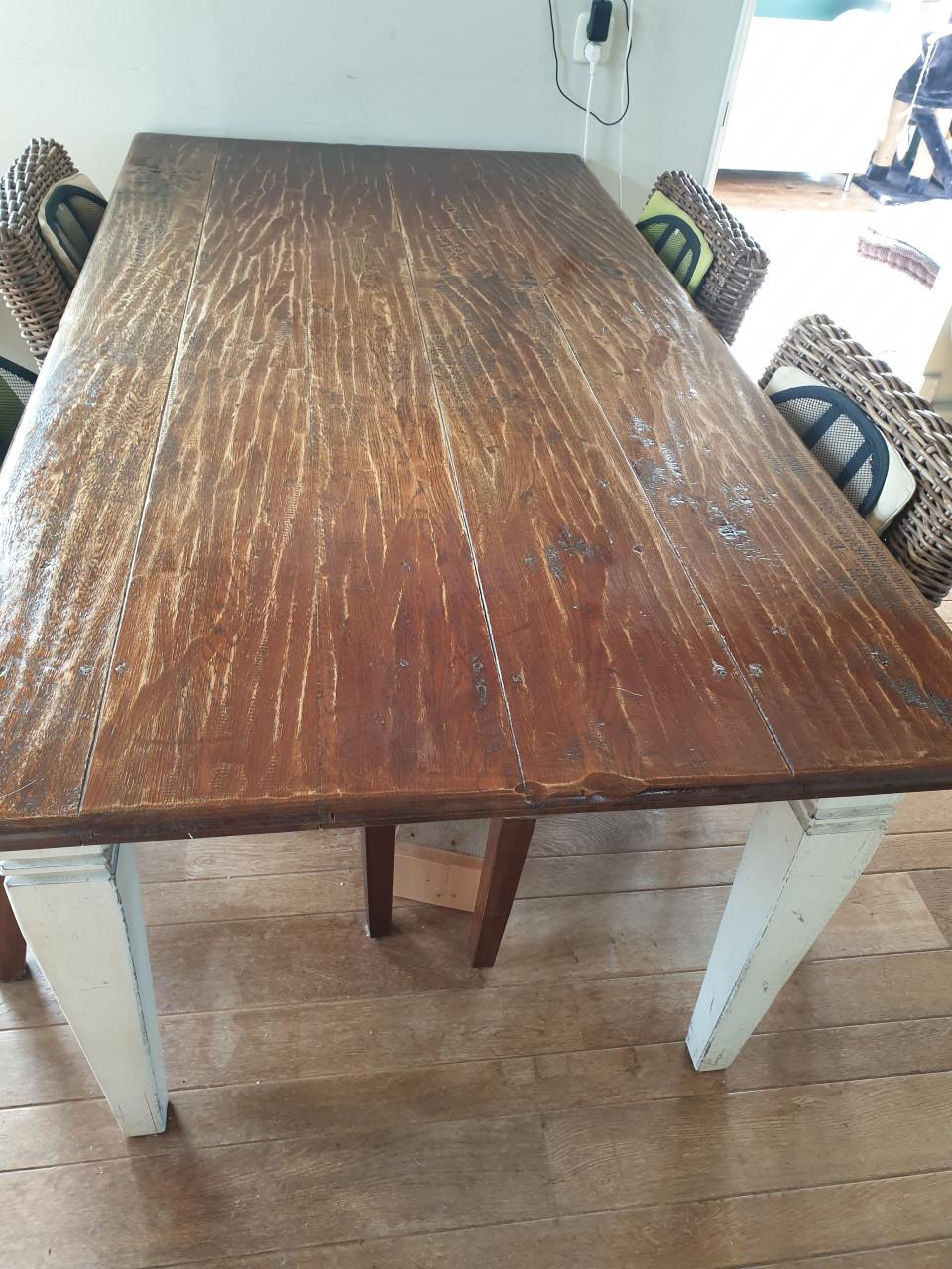 Tafel landelijk 190x100 GRATIS !!!!