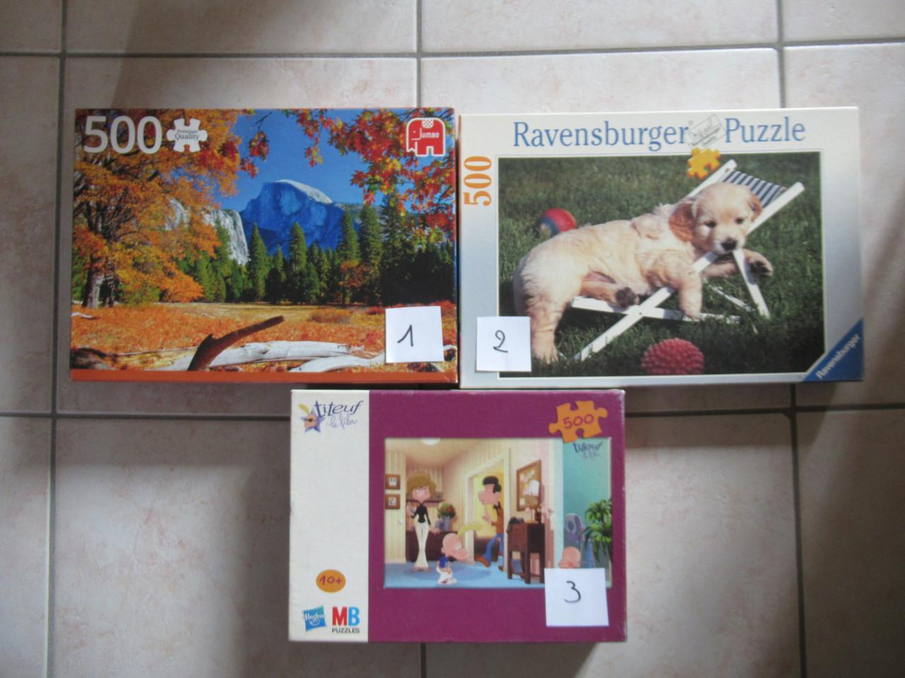 Leuke volledige puzzels van 500 stukjes