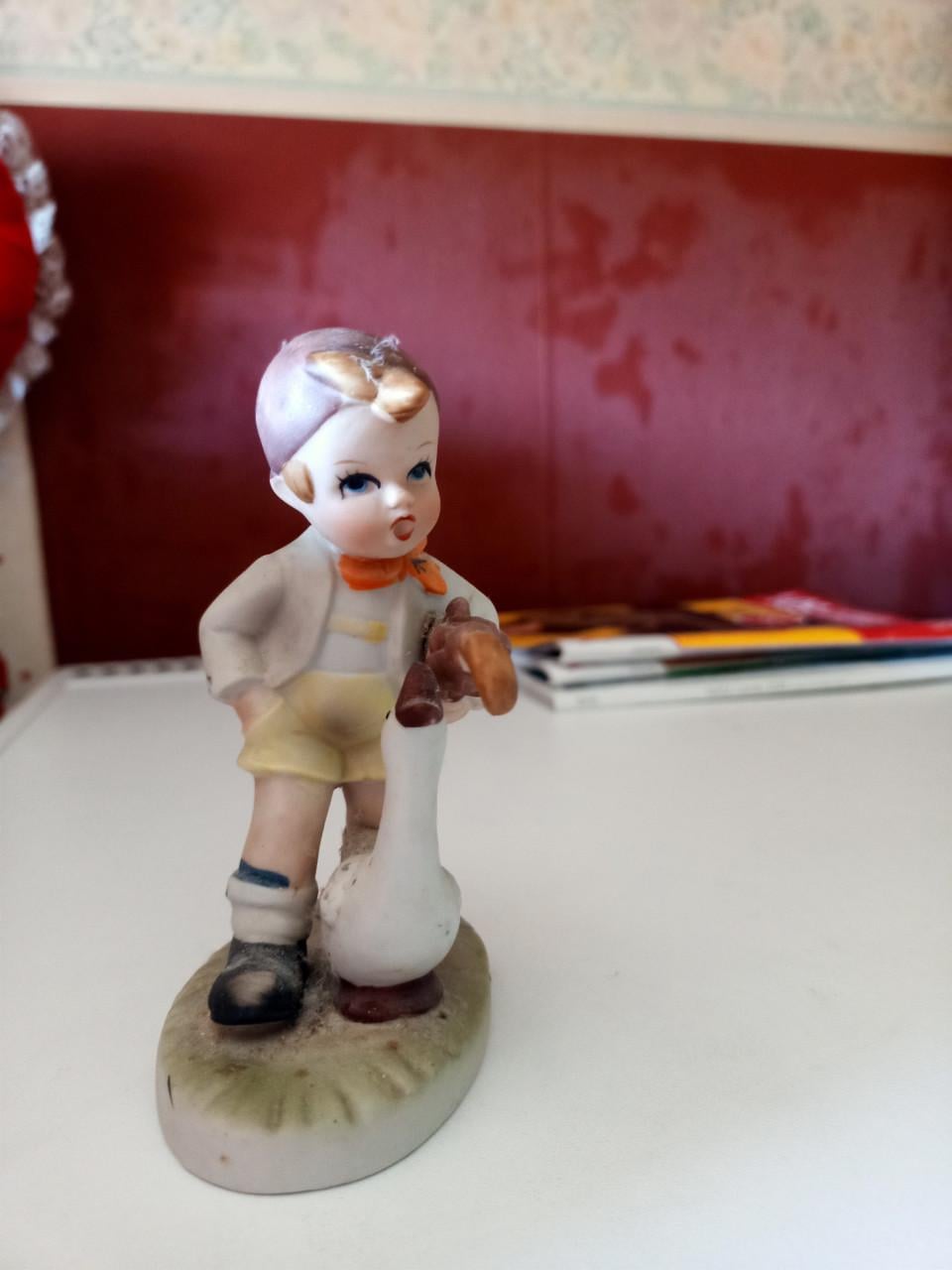 Vintage keramiek beeldje Hummel stijl