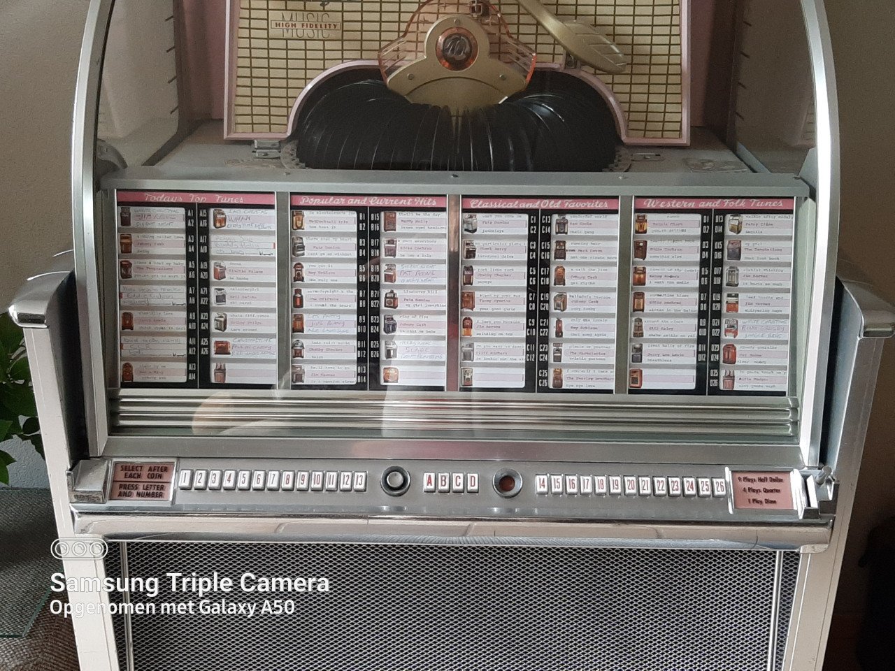 Wurlitzer 2204 met singels