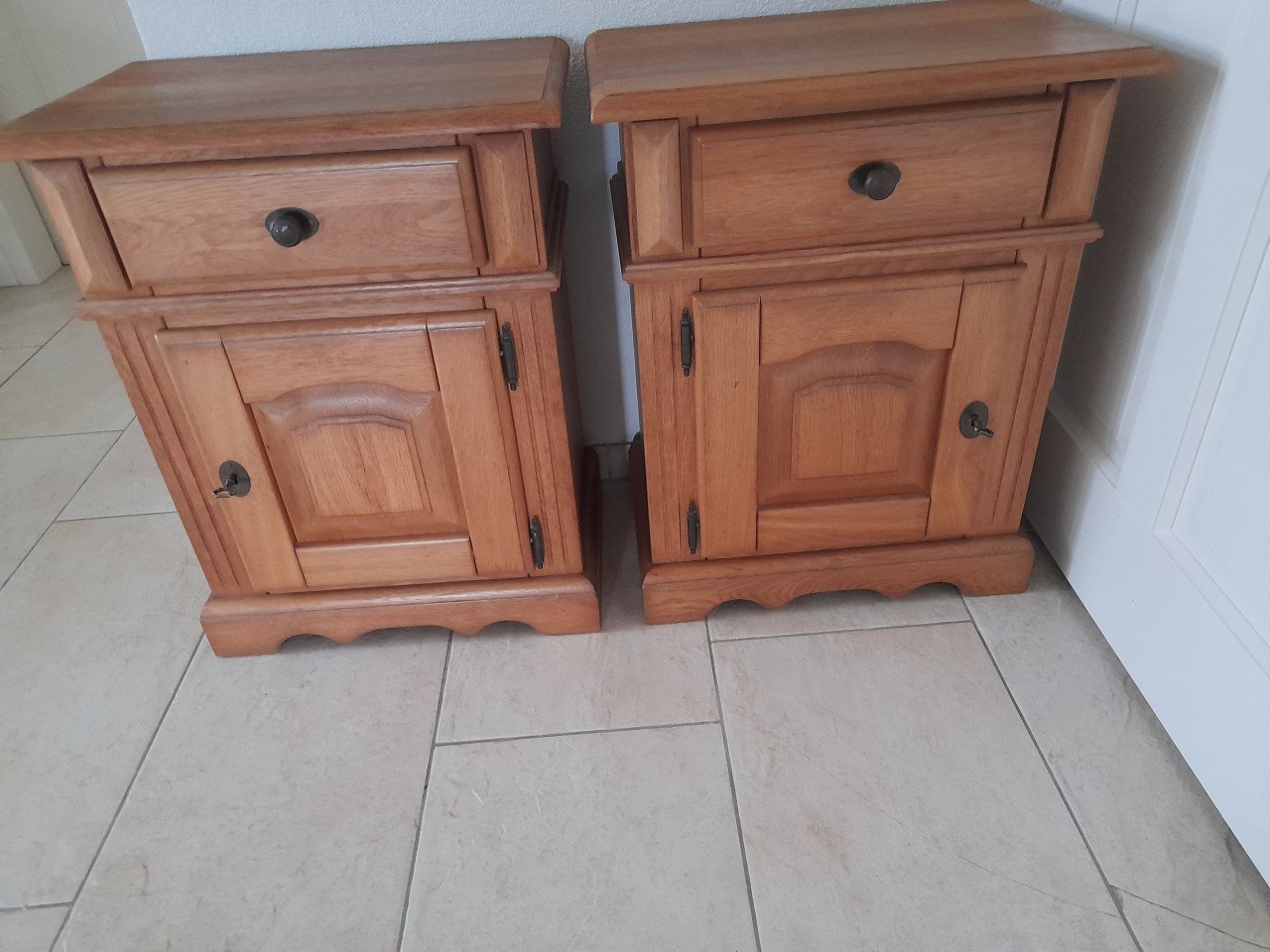 Massief houten 2 Persoons bed 160 x 200 (in goede nette staat )