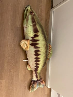 Grote vis knuffel 100 cm