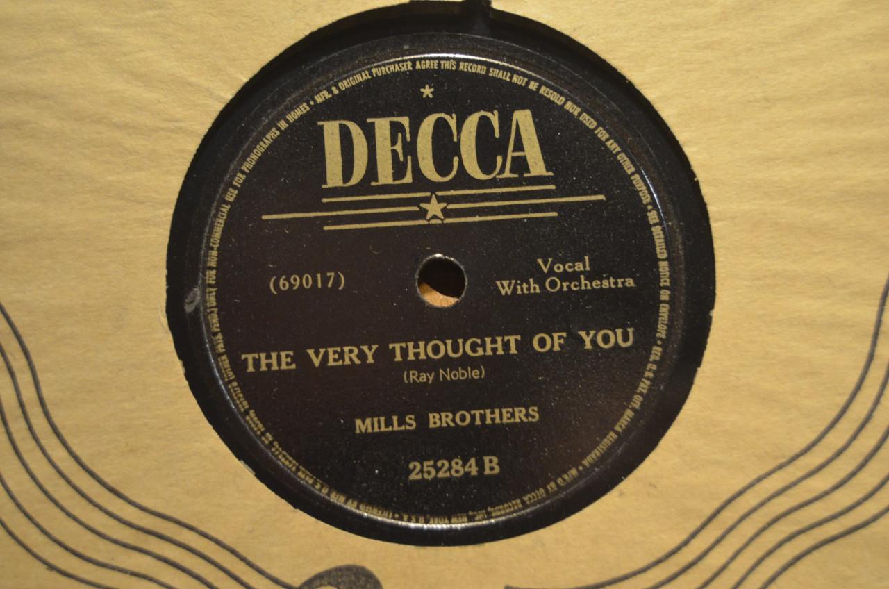 78 rpm Mills Brothers jaren '40 en '50 héél veel stuks. (4)