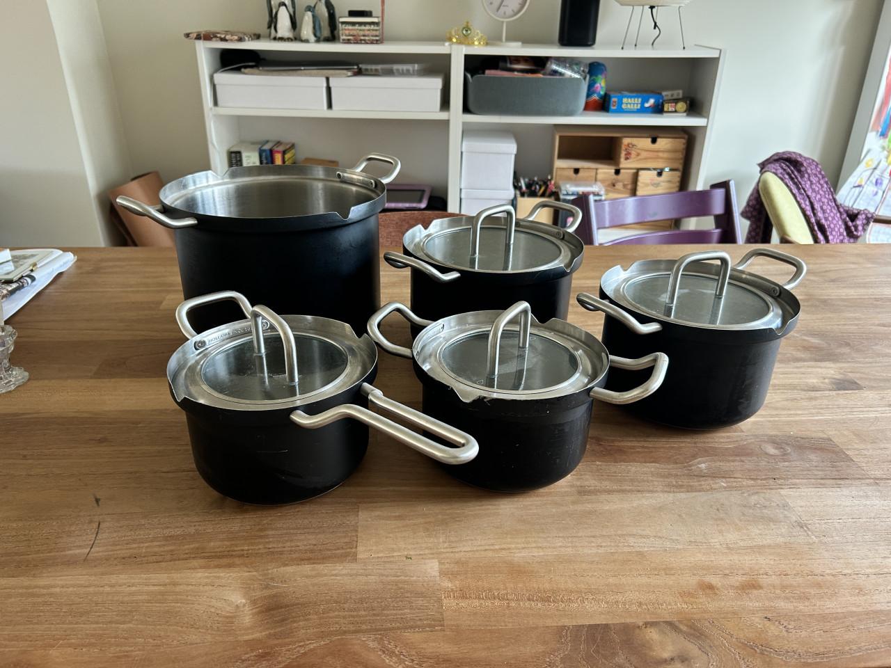 5 delige pannenset BK