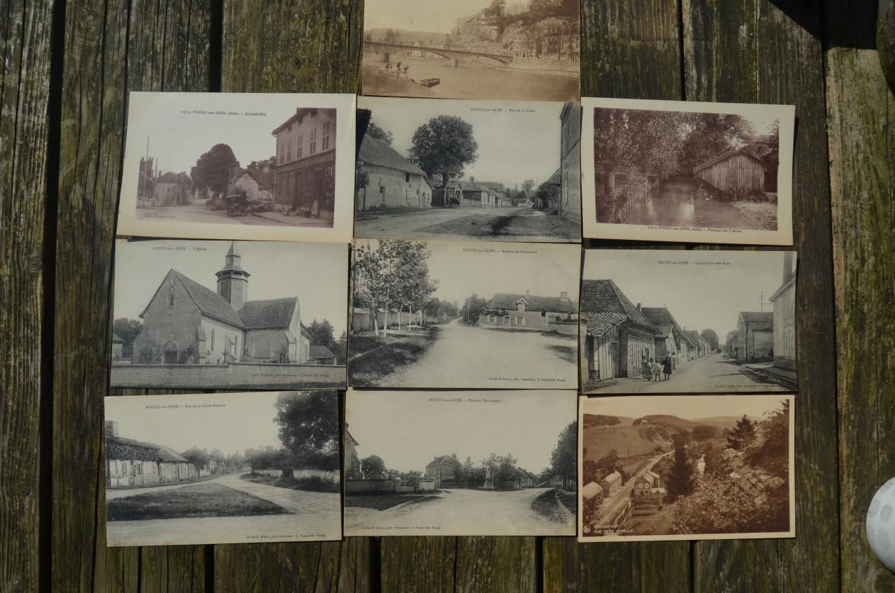 10 Ansichten Frankrijk, Pougy-sur-Aube begin 20e eeuw.