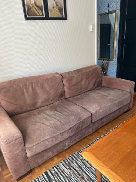3 zitsbank suede