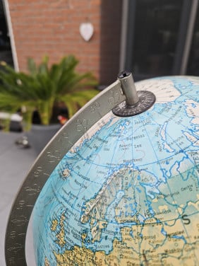 Prachtige grote vintage jaren 70 scanglobe/wereldbol--denmark...