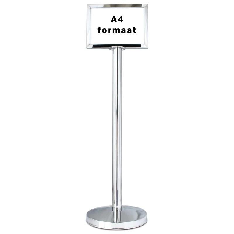 Afzetpalen met display of scherm.