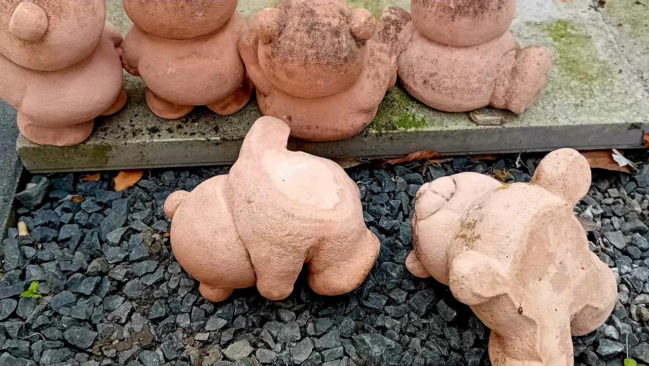 6 stenen beertjes