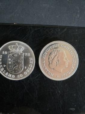 10 gulden munten 1970 en 1973