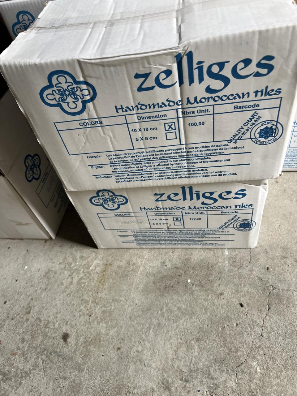 Zellige tegels blanc vierkant 3 m2