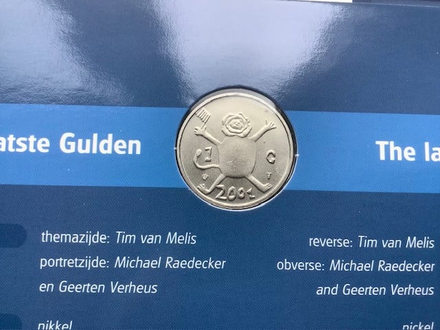 Beatrix, De laatste gulden 2001 in blister.