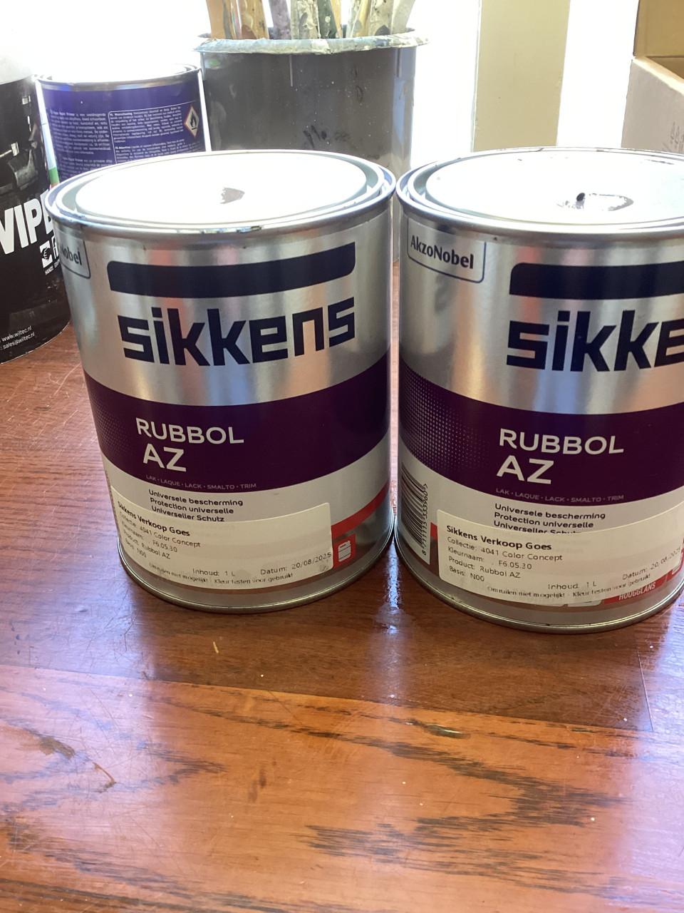 Sikkens rubbol AZ, f6-05-30  2x1L samen €32