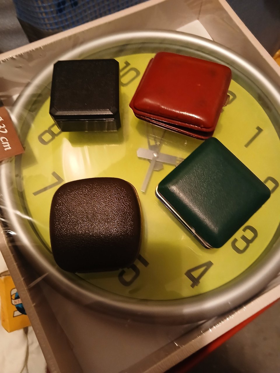 Reiswekkers 4 + klok in doos nw
