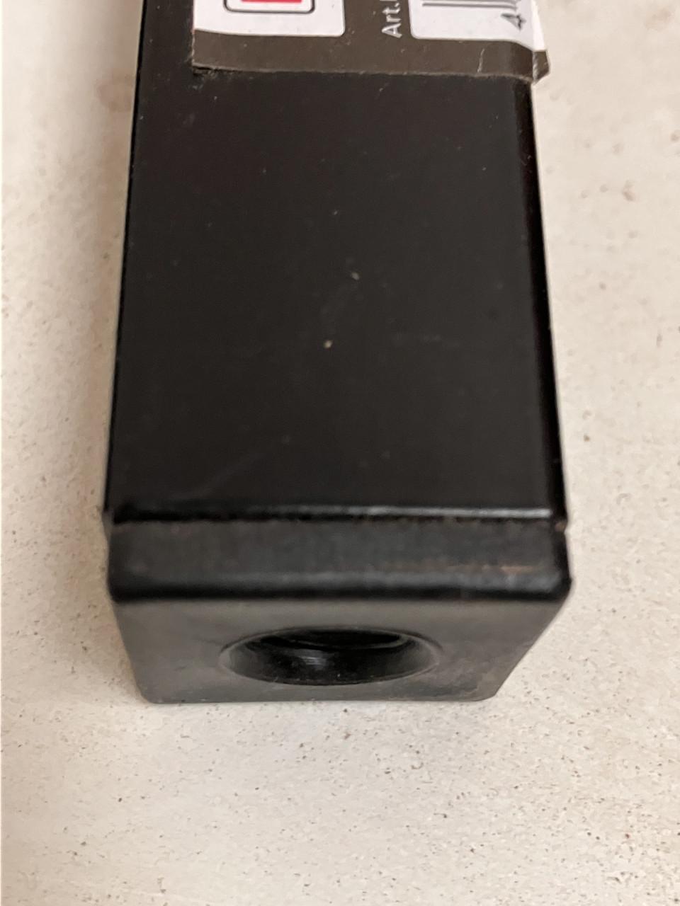 Tarrox meubelpootjes zwart | vierkant | 20 cm | nieuw in doos