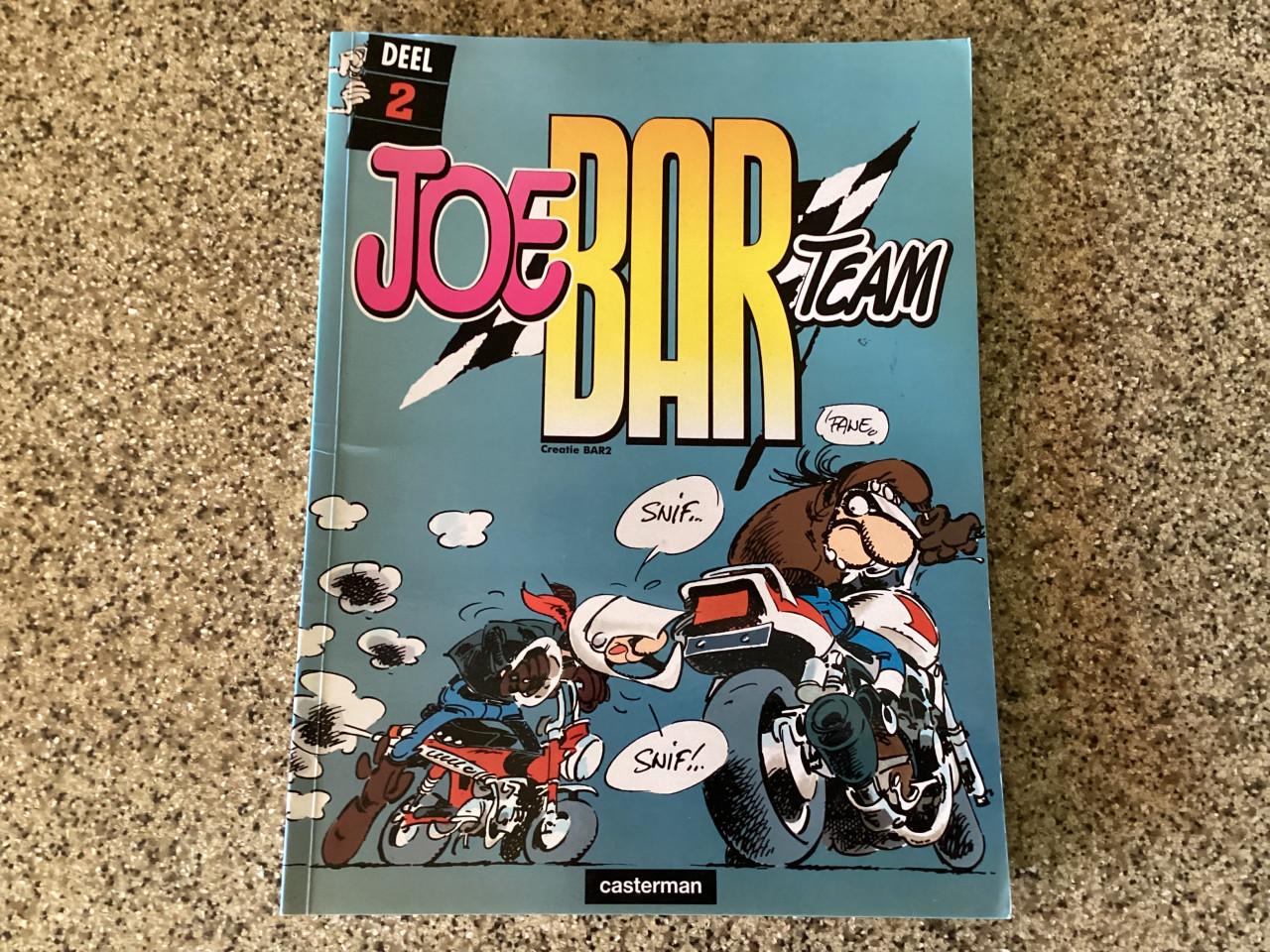 Joe Bar Team.  Stripreeks over een groep motorrijders. Nrs.: 1-2-3-4.