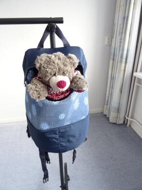 Rugzak voor het dragen van een kleine hond voor    € 7,50