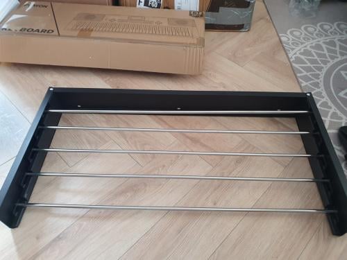 Vonia wanddroogrek zwart — zo goed als nieuw | inklapbaar