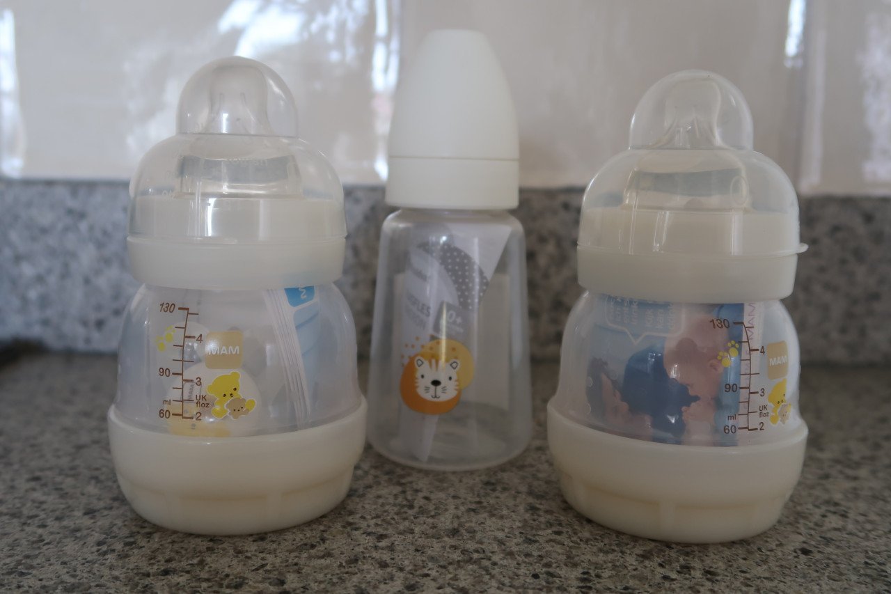 Zuigflesjes, zijn alle 3 gloednieuw voor baby's vanaf 0 maanden