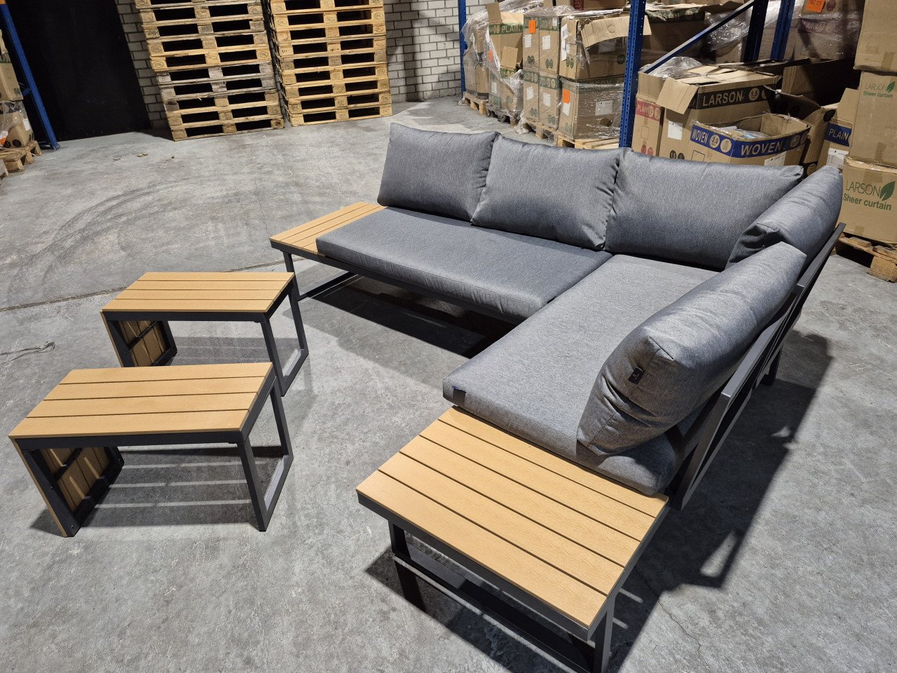 Lougset toscane incl extra hoekbank