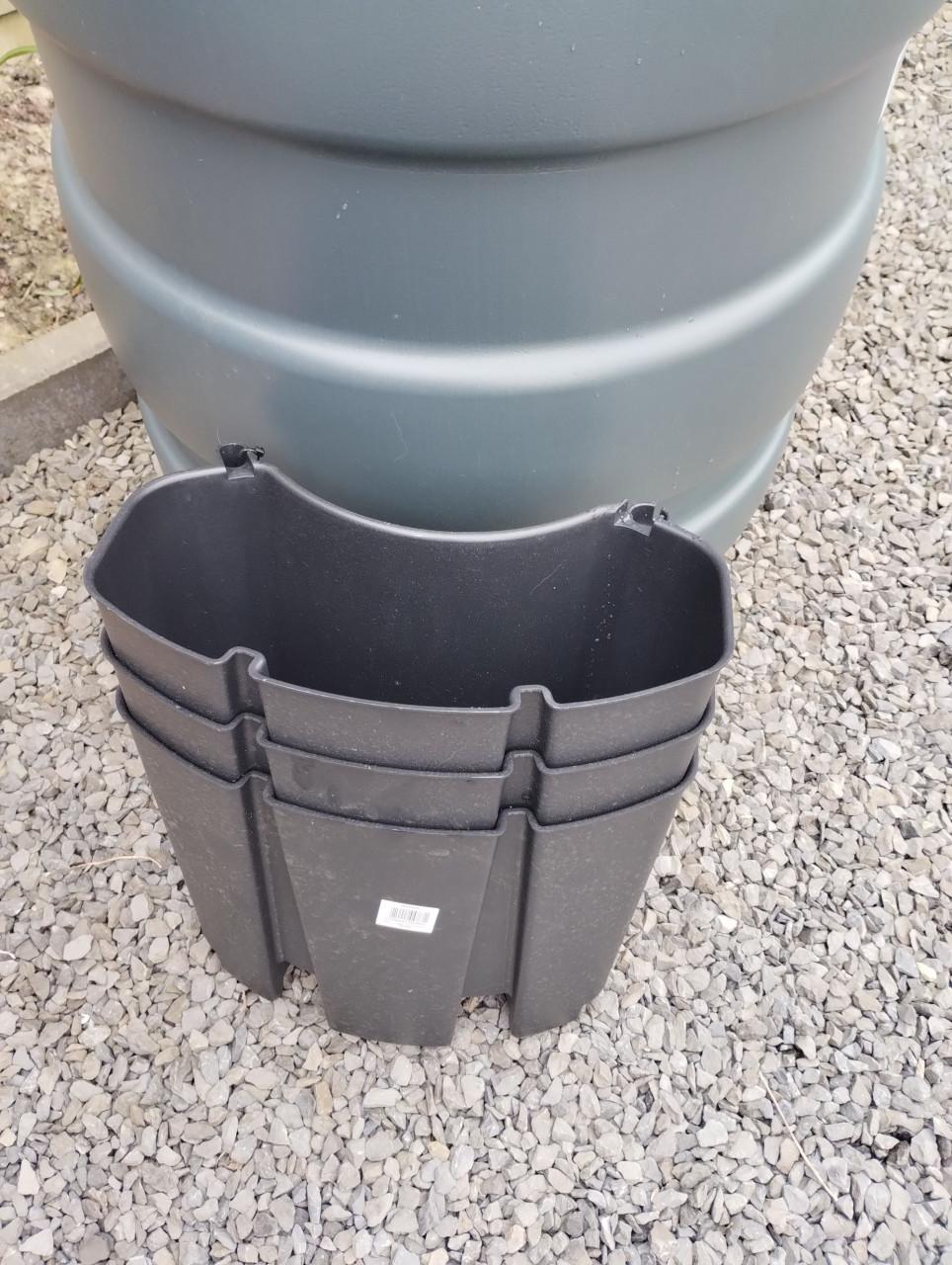 REGENTON, nieuw, antracietkleur, 210 liter