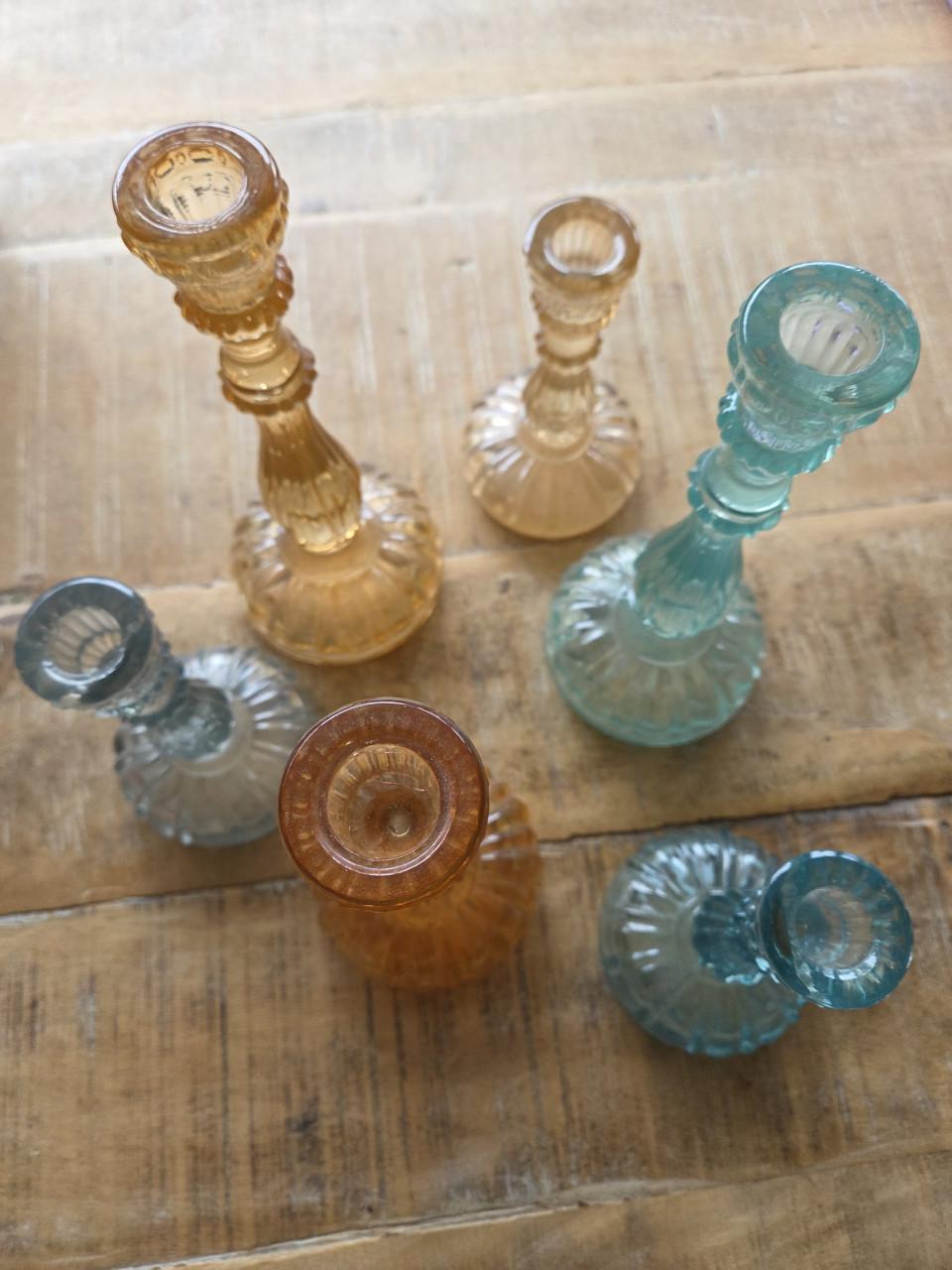 Kandelaars van persglas