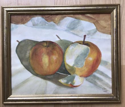 Schilderij met appels