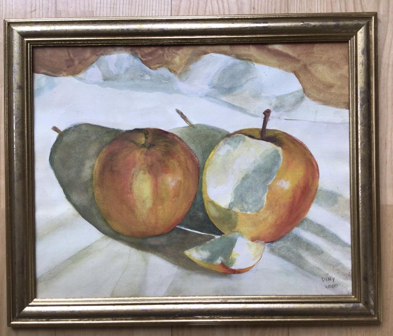 Schilderij met appels