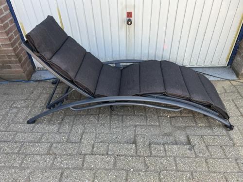 Ligstoel van aluminium