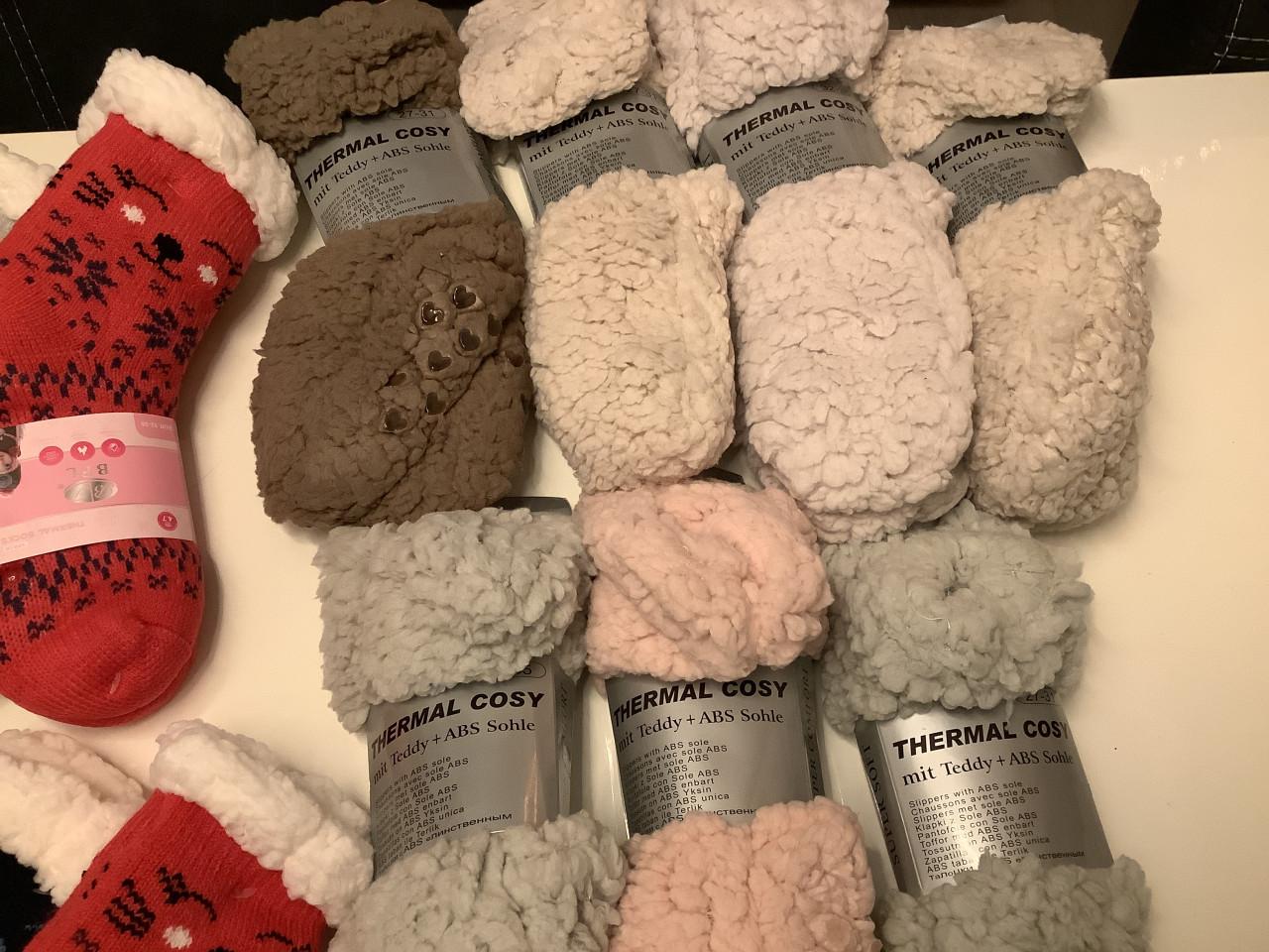 Partij leuke kinder fluffy sokken met antislip ( partij 258)