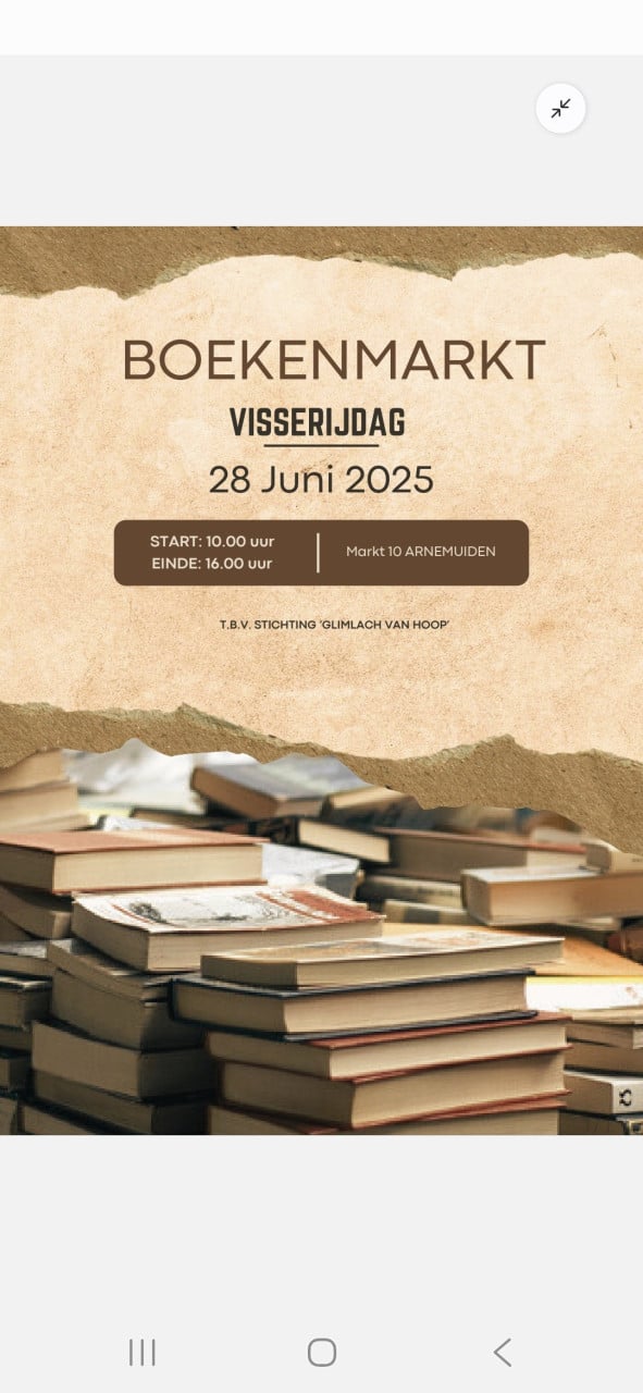 BOEKEN VERKOOP ARNEMUIDEN ZATERDAG 28 JUNI