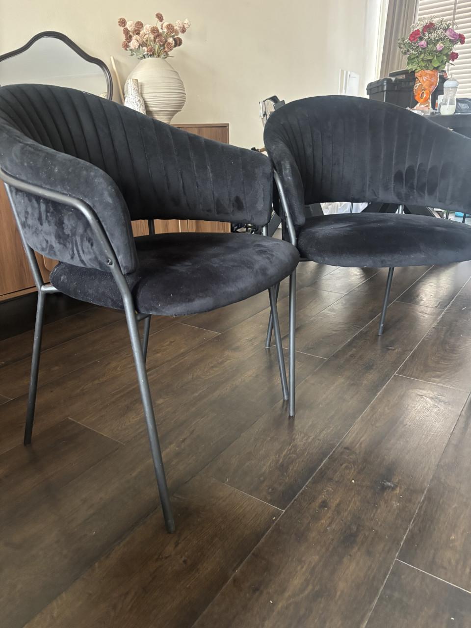 Eetstoelen zwart