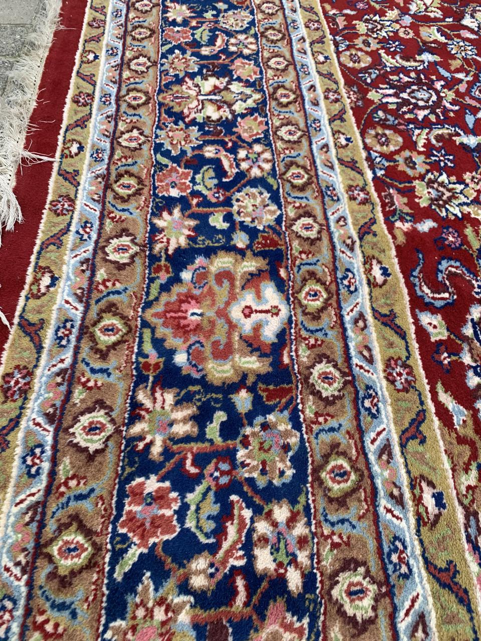 ❣️Mega Groot Handgeknoopt Vintage Vloerkleed❣️400x310 cm❣️