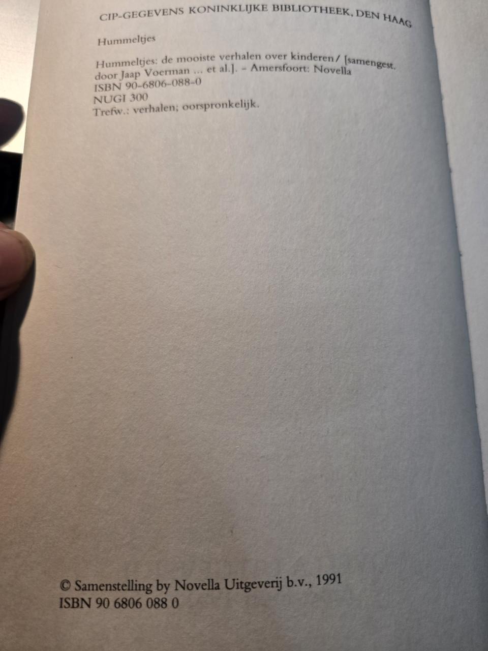 Boek Hummeltjes: De mooiste verhalen over kinderen,  1991