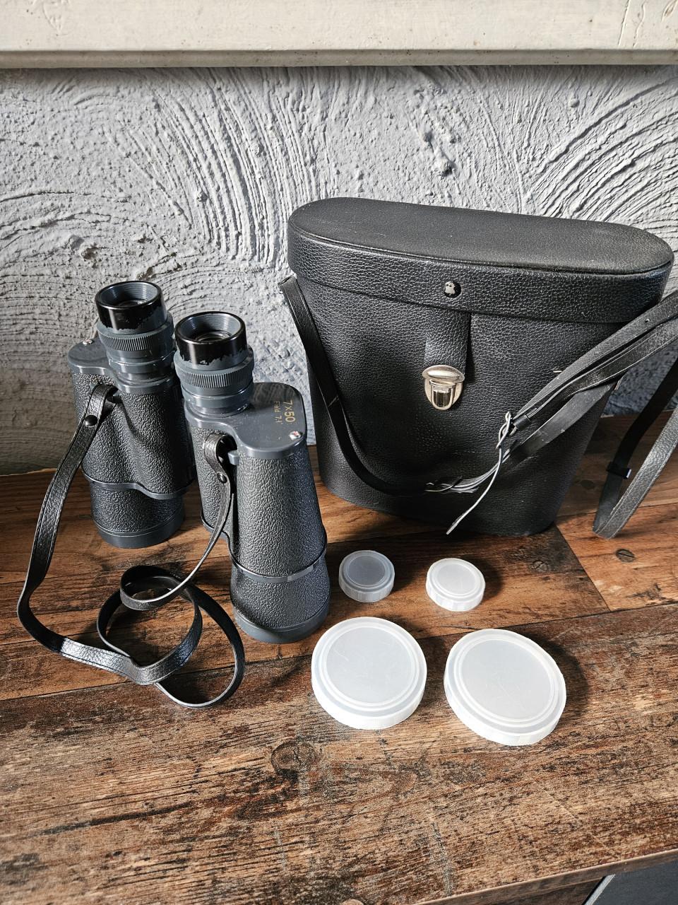 Prisma U.S.A vintage 7x50 Verrekijker met Tas, nette staat