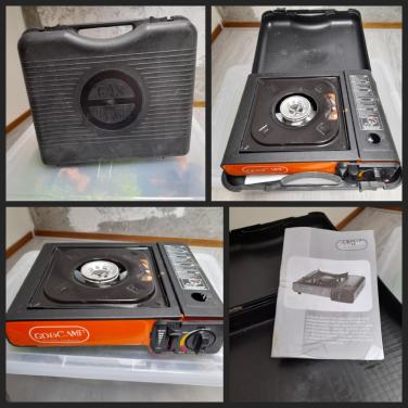 Kampeerpannenset en gastoestel