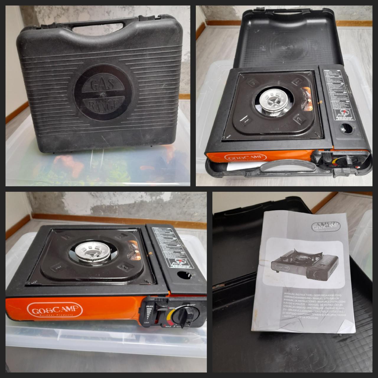 Kampeerpannenset en gastoestel