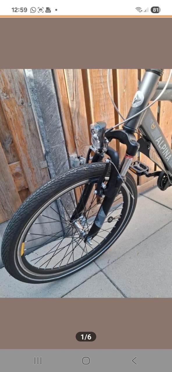 Alpina fiets 22 inch, jongetje.