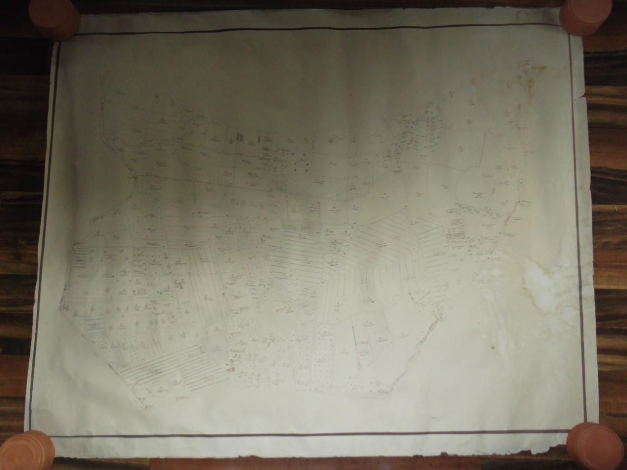 Oude landkaart Ouwerkerk