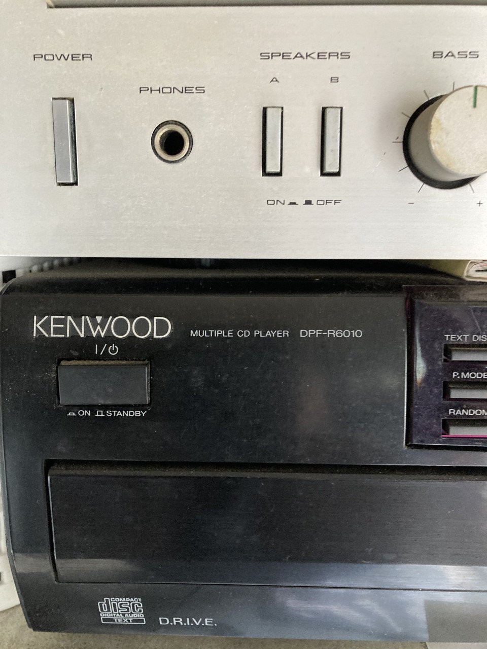Akai receiver en cassettedeck & Pioneer  cd speler 5 cd wisselaar