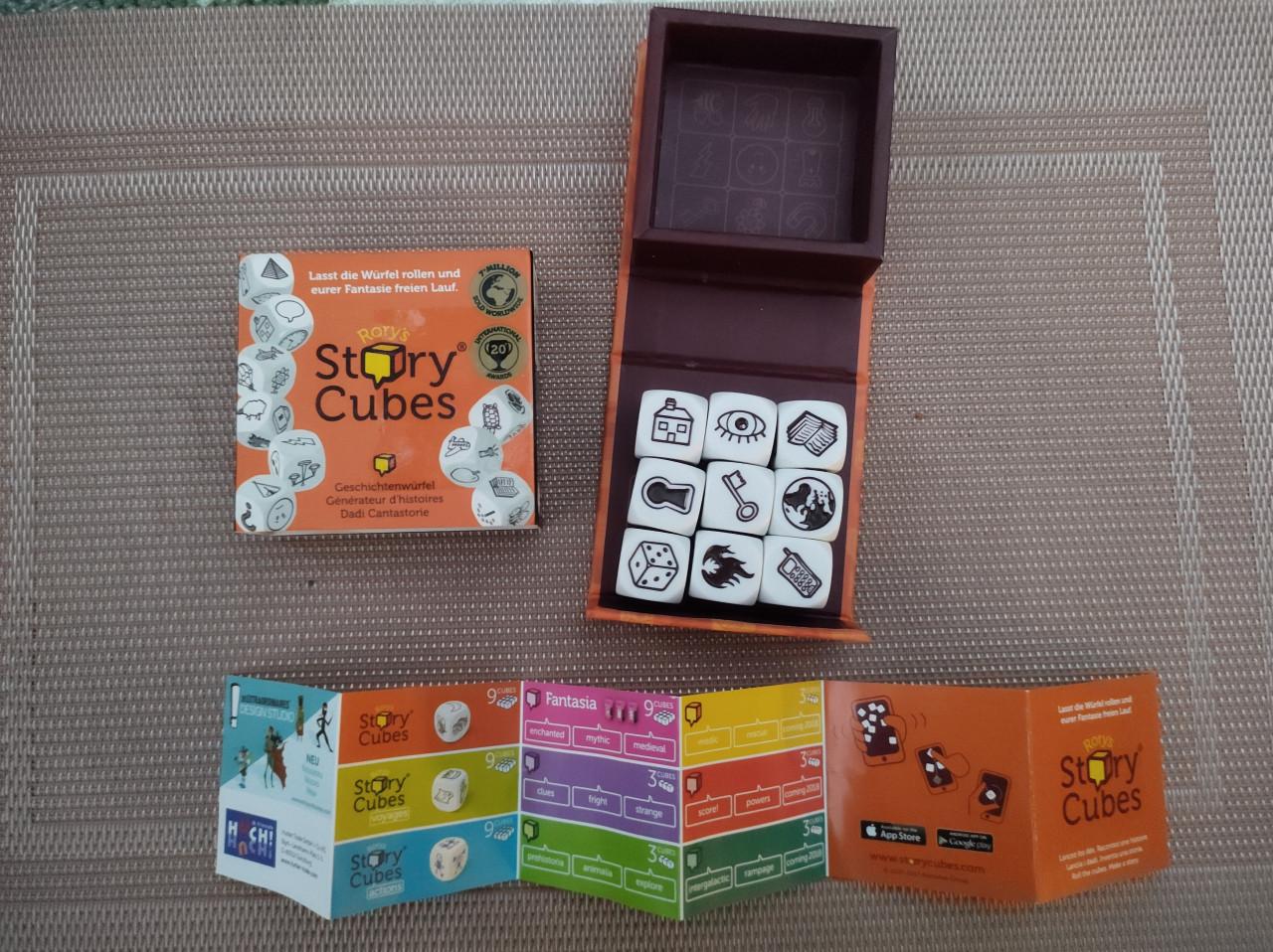 Dobbelsteen- spel. Rory's Story Cubes.  Als nieuw!  Met spelregels.