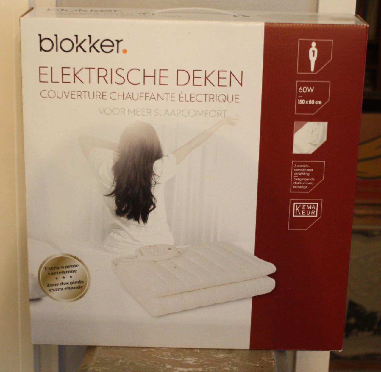Elektrische deken bokker nieuw in verpakking