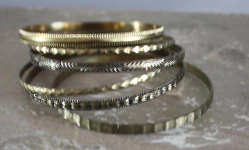 Set van 6 goudkleurige arbanden