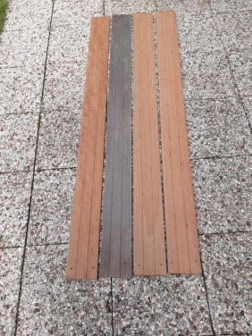 19 stuks hardhouten schutting/tuinplanken