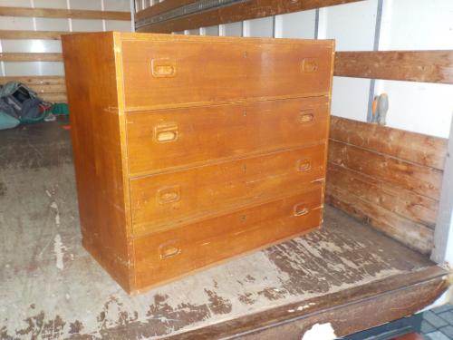 Jaren '60 taek houten ladenkastje. in goede staat
