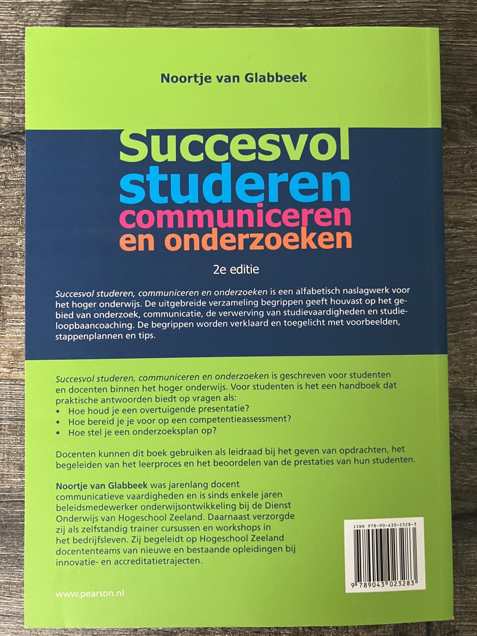 Succesvol studeren, communiceren en onderzoeken - Noortje van Glabbeek