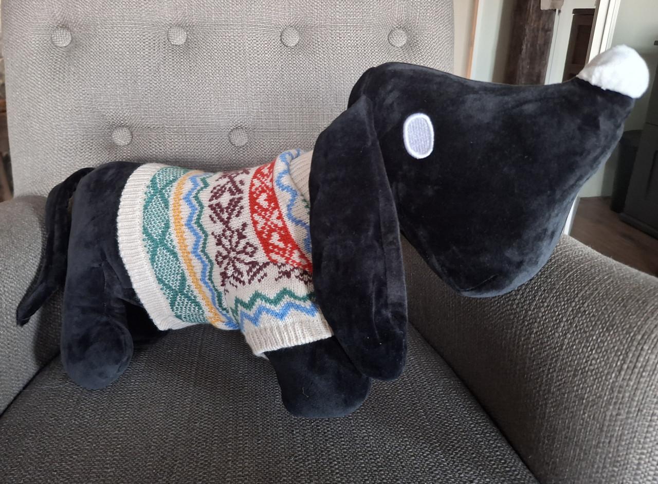 Takkie met kersttrui