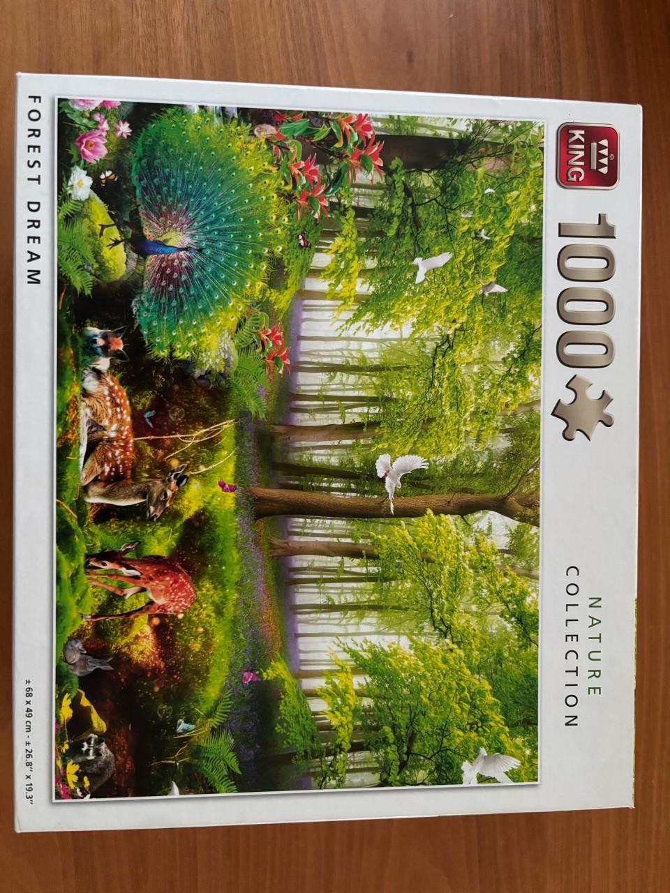Te koop of te ruil: puzzel 1000 stukjes King Forest dream