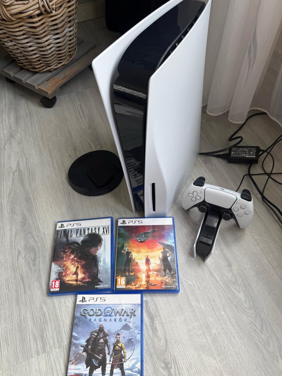 Playstation 5 Disc Versie 1TB met 3 games en lader